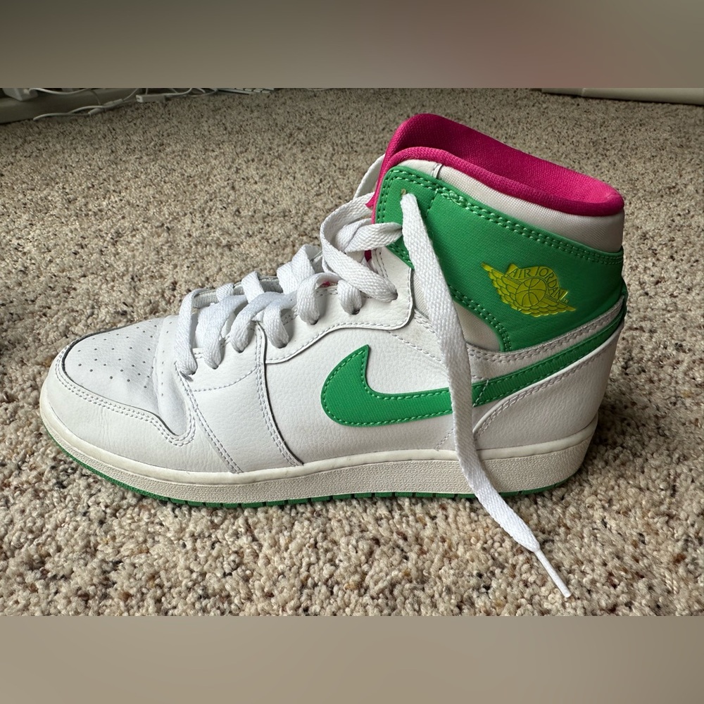 Air Jordan 1 Retro High GG Easter White Gamma Green Pink Size 7.5Y